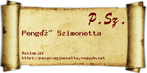 Pengő Szimonetta névjegykártya